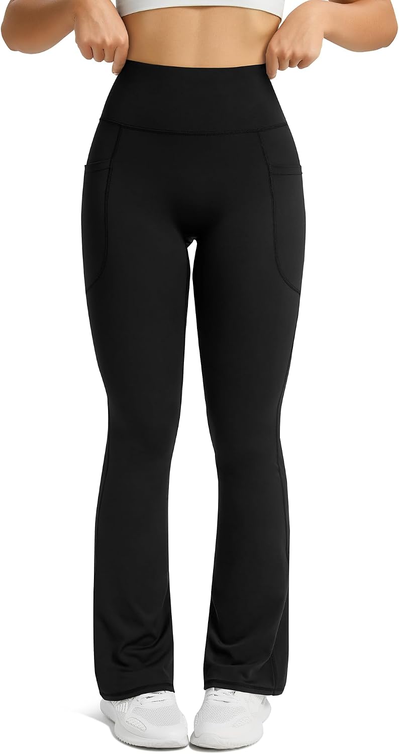 Flared Yoga Pants with Pockets