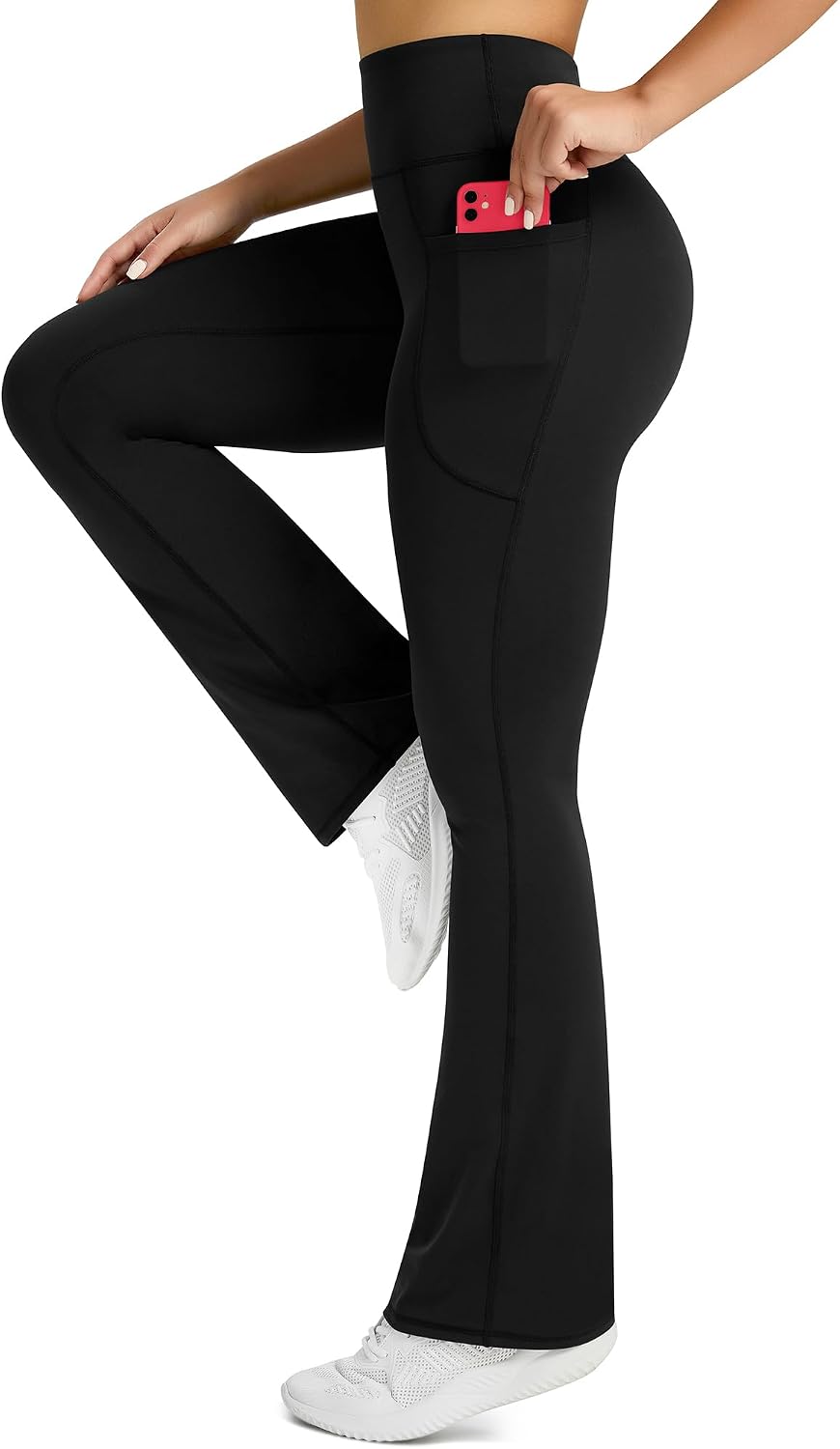 Flared Yoga Pants with Pockets