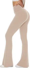 Flared Leggings Women Yoga Pants High Waisted Stretchy Trousers UK